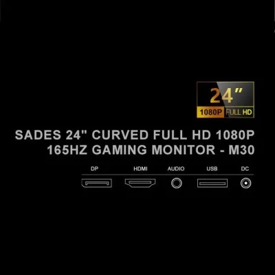 Sades 24" Curved Full HD 1080P 165hz Gaming Monitor - M30